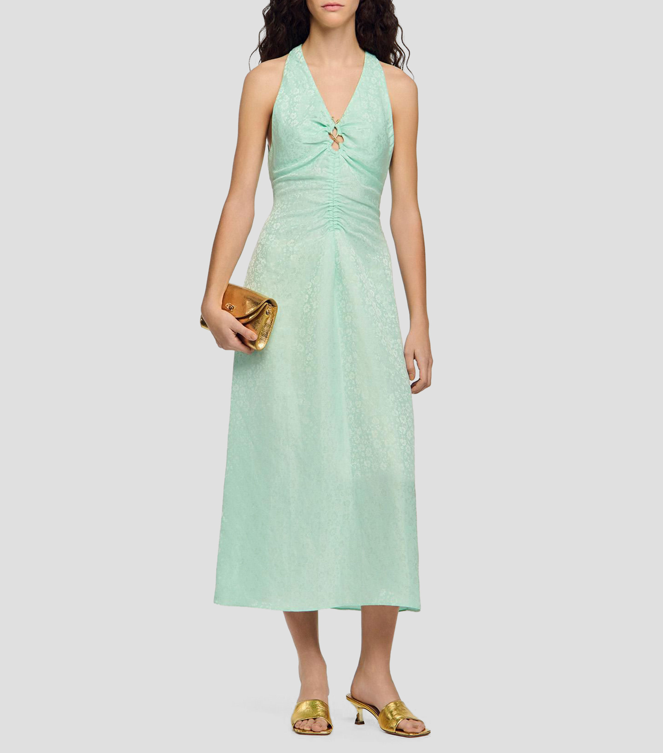 Vestido largo estampado Monira Mujer
